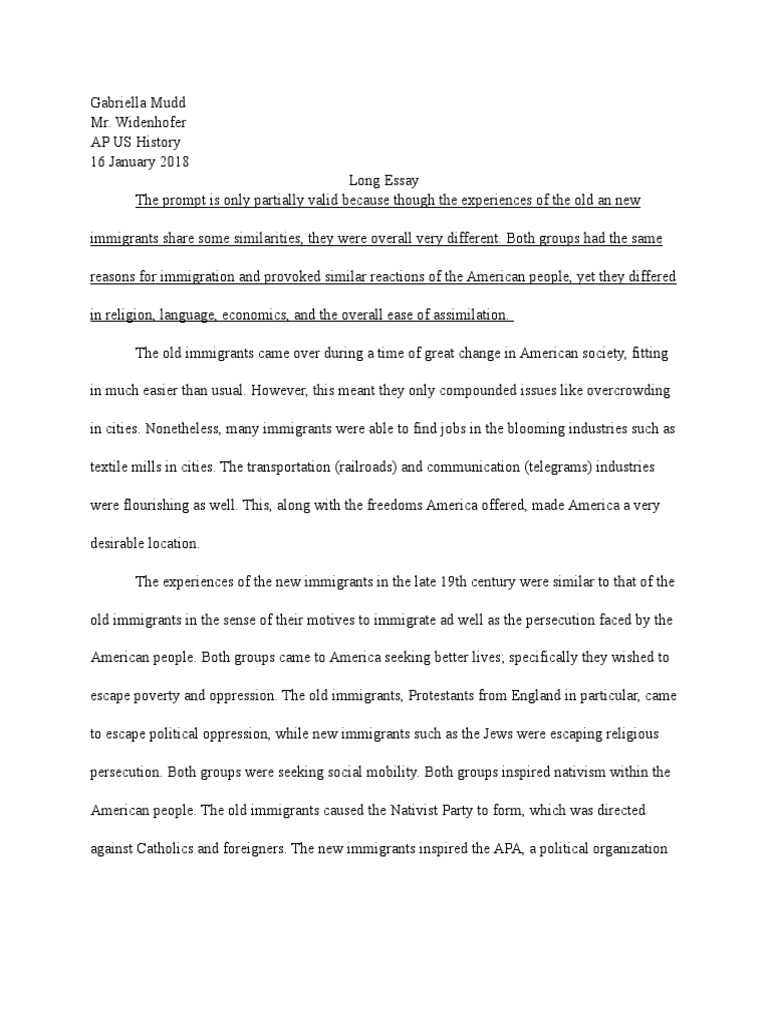 2008 apush dbq apush immigration dbq